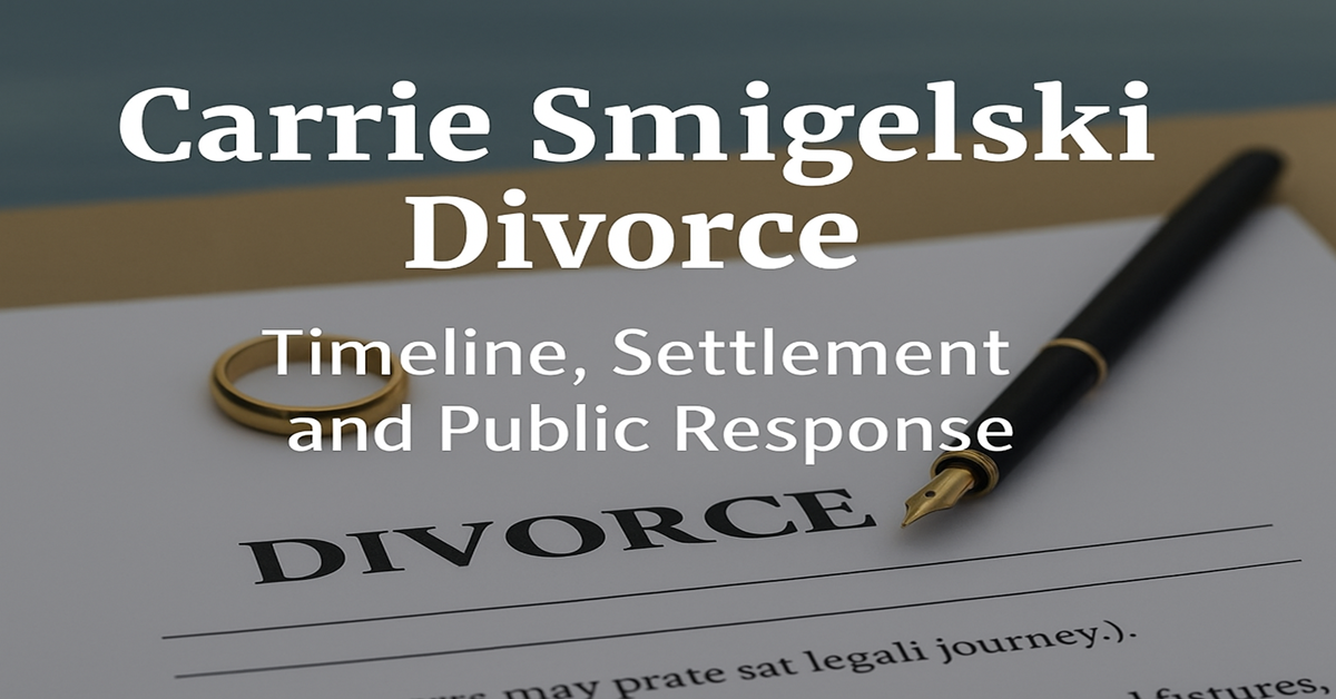 Carrie Smigelski Divorce Timeline, Settlement, and Public Response