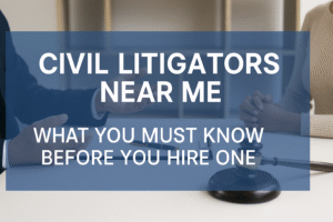 Civil Litigators Near Me What You Must Know Before You Hire One