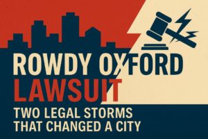 Rowdy Oxford Lawsuit Two Legal Storms That Changed a City
