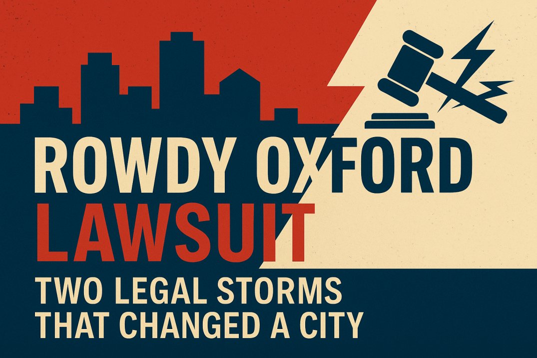 Rowdy Oxford Lawsuit Two Legal Storms That Changed a City